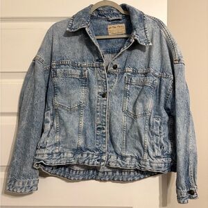 Free People Vintage Wash Denim Trucker Jacket